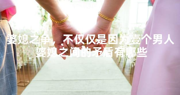 婆媳之争，不仅仅是因为壹个男人 婆媳之间的矛盾有